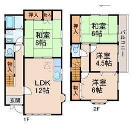 一戸建15526の物件間取画像